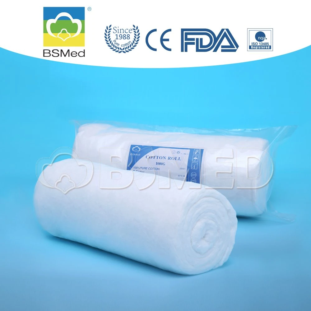 100% Pure Cotton Fabric Surgical Absorbent Medical Cotton Roll Absorbent Cotton Wool Roll