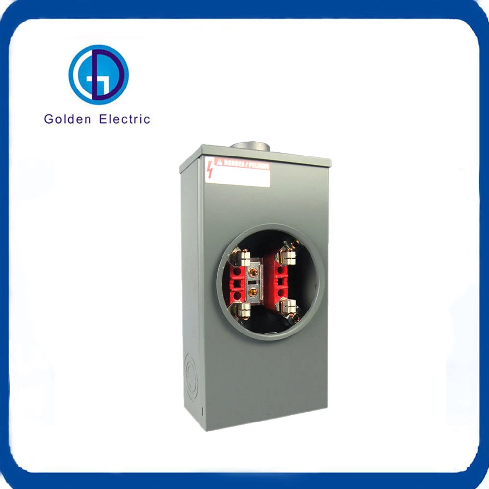 4jaw 5jaw Ringless Type 200A Single Phase Energy Meter Sockets Electric Meter Base Meter Holder