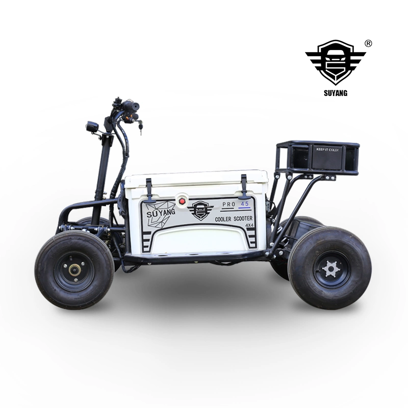 4000W Electric Cooler Scooter with 45qt Cooler Box 4WD ATV for Outdoor