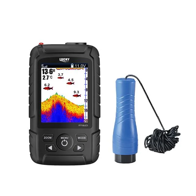 Lucky Fish Finder Ice Fishing Lithium-Ion Battery 2.8 Inch Display FF718licd-Ice