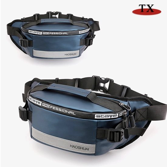 Fashion Outdoor Reflective Stripe Chest Bag Running Close-Fitting Waist Bag