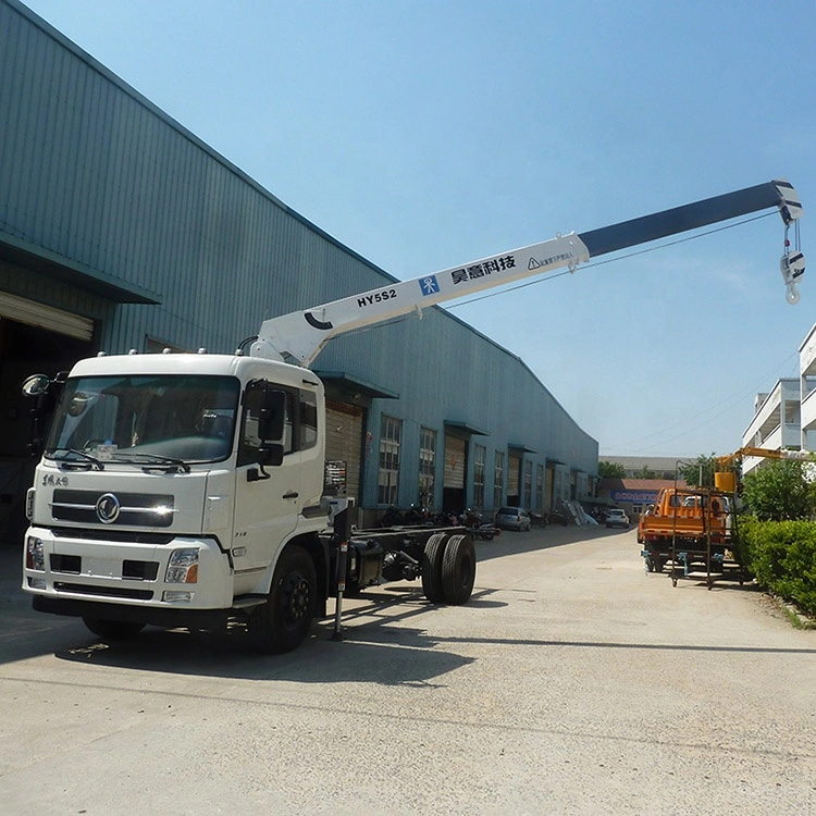 5 Ton Straight Boom Truck Mounted Crane Model Hy5s4 for Sale