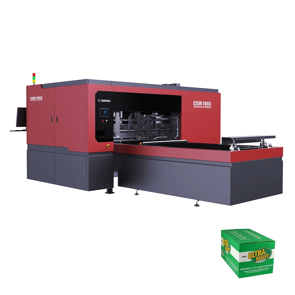 Máquina de impresión digital Oyang de cartón ondulado de un solo paso
