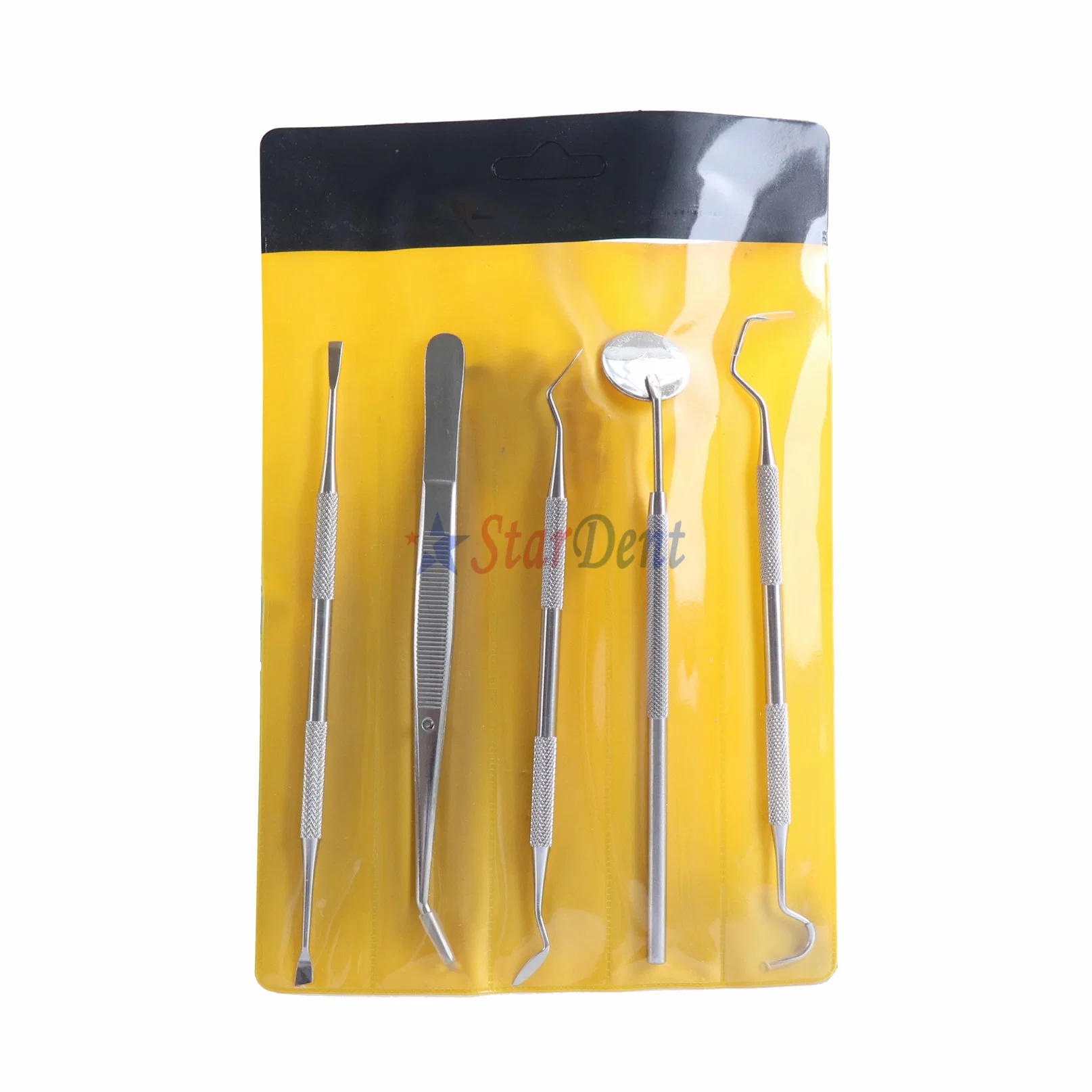 Exame odontológico Higiene do Kit de limpeza dos dentes Explorer Ferramentas de inspeção do dente do espelho da Sonda