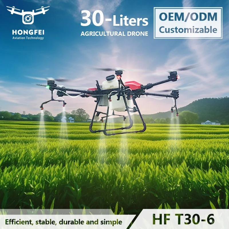 Pulverizador agrícola agrícola de precisão de 30 L com VANT profissional Pulverizador agrícola UAV Para proteção de colheita vegetal