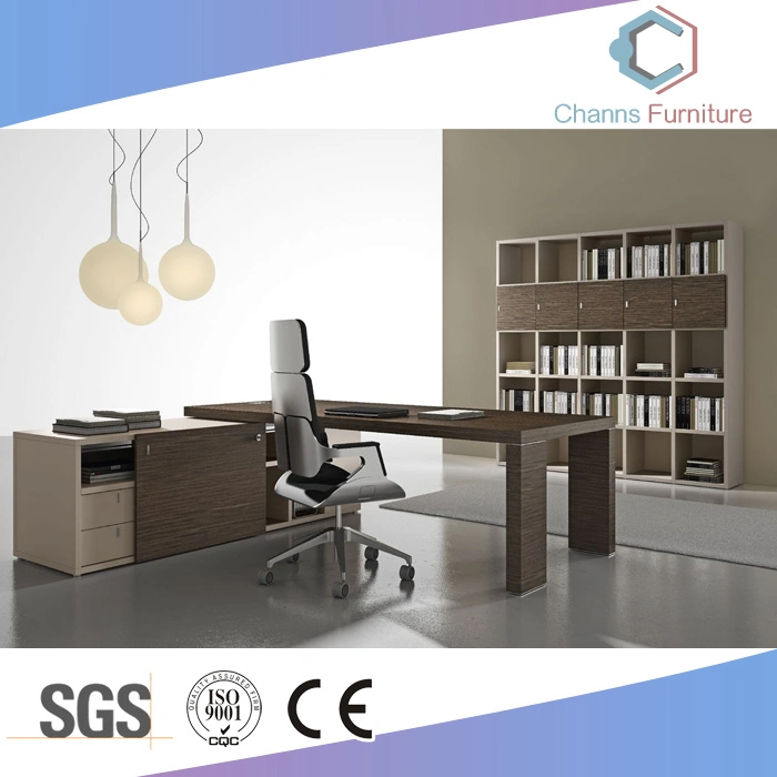 El diseño del proyecto ejecutivo en forma de L Madera Mesa Muebles de oficina (CAS-M1773)