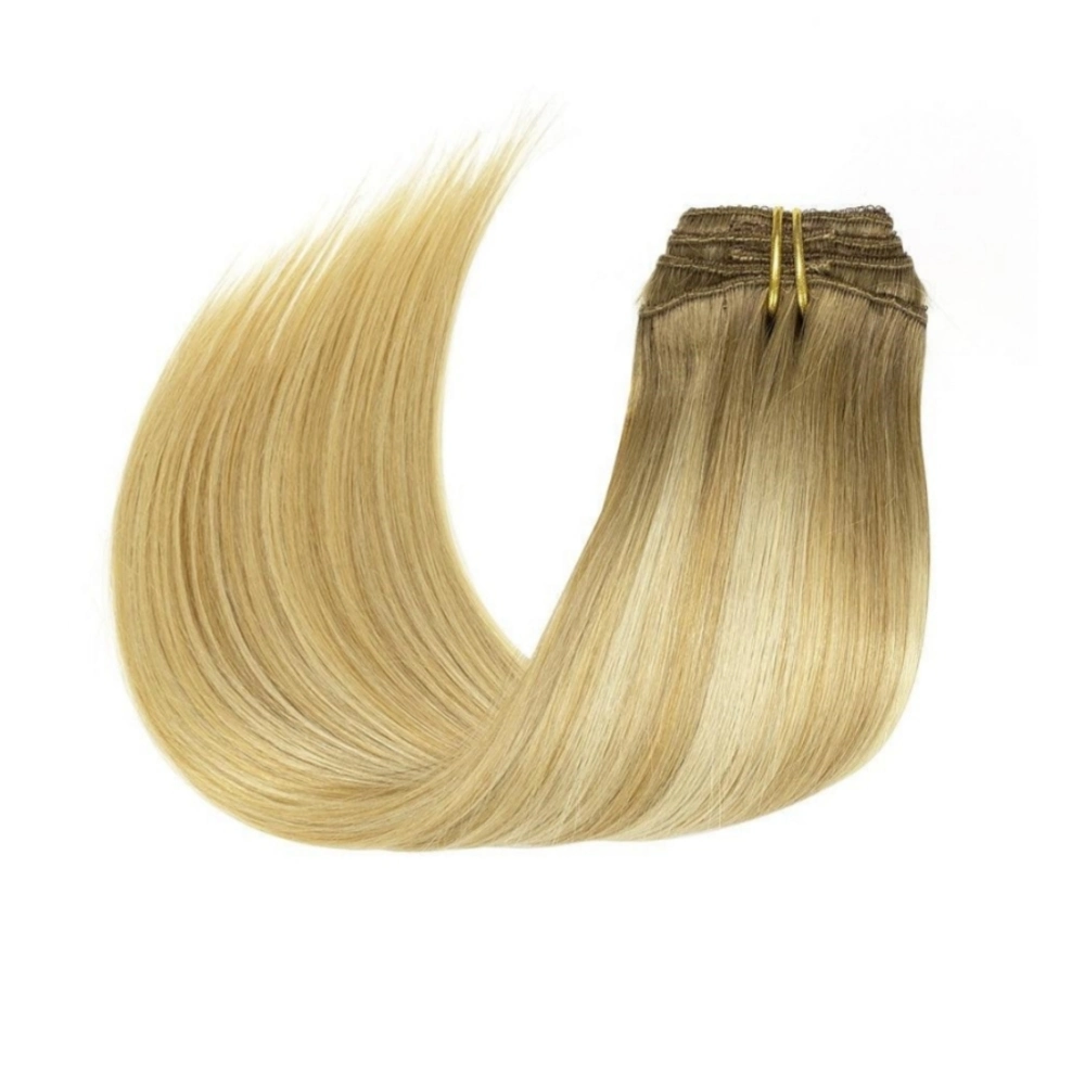 Clip in Hair Extension Human Remy Double Drawn Lace Clip in Hair Extension