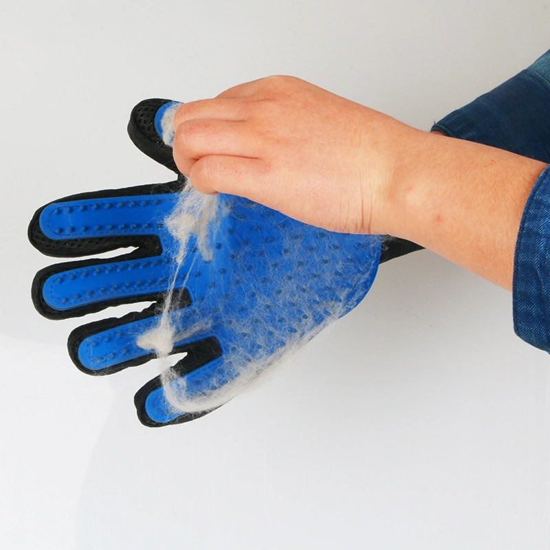 Guantes de Pet de silicona mascota Peine el pelo pegajoso cepillo para eliminar el vello