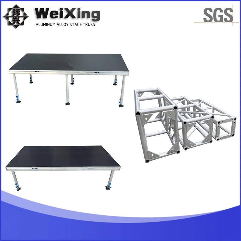 Plataforma de aluminio portátil ajustable de uso intensivo de fase 1.22X2.44m para Venta