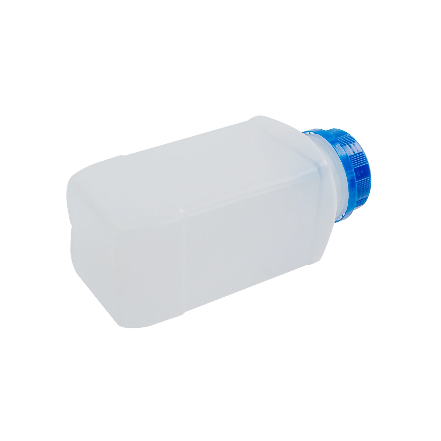 Lab Plasticware Chemical Wide Mouth Sample Liquid Storage Container Blue Cap Plastic Reagent Bottle