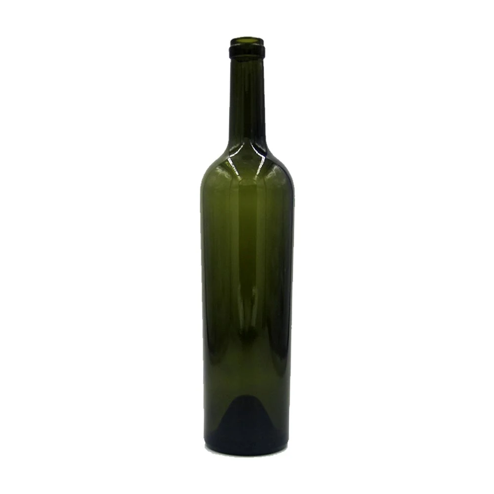 Wholesale/Supplier Empty Red Ice Wine 500ml 1000ml 750ml Black Wine Bottle with Cork