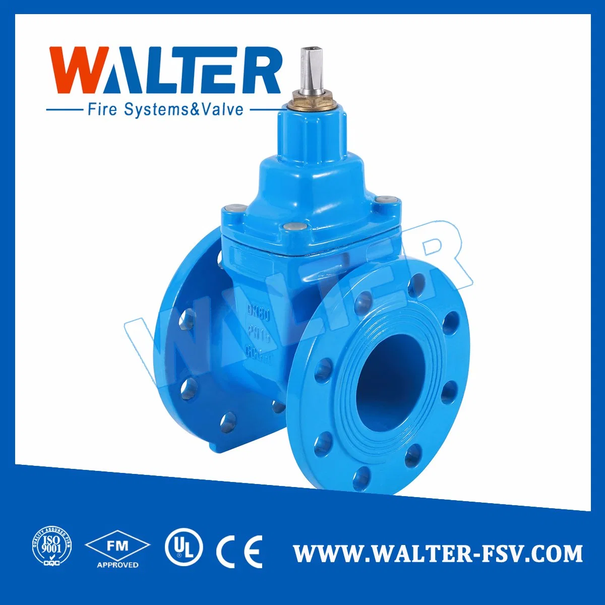 Cast Ductile Iron Flanged End Wedge Gate Valve