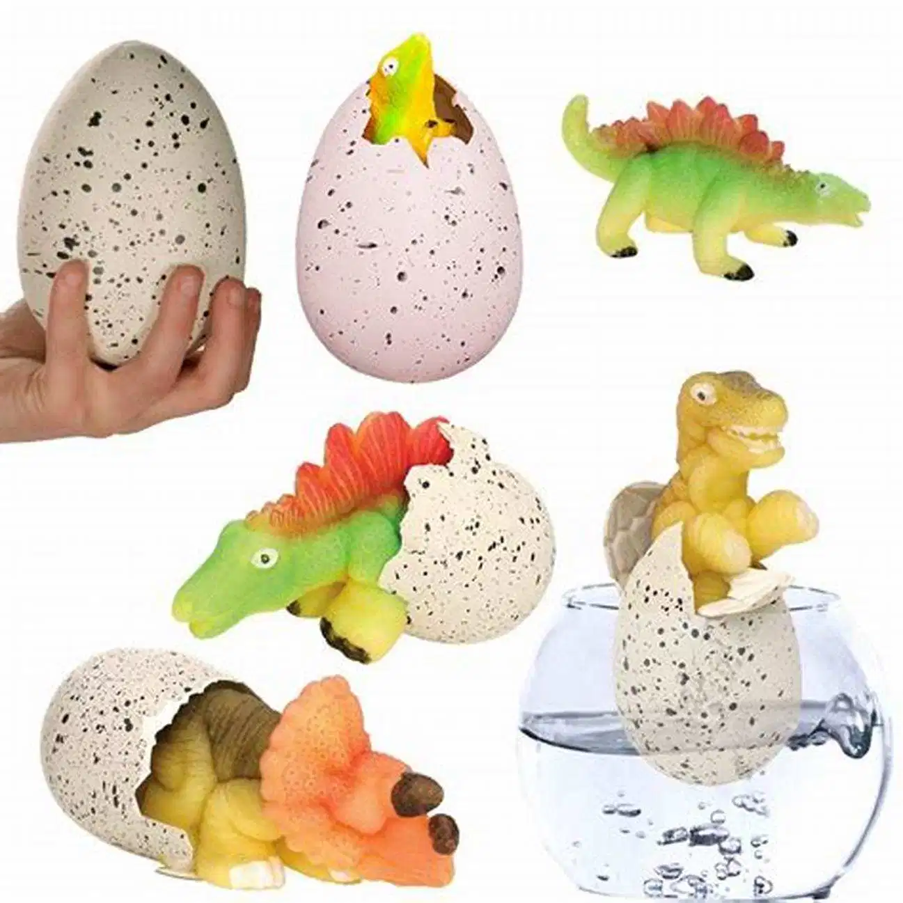 Educational Children Water Growing Dinosaurs Grow Dino Assorted Colors Unicorn Hatching Rainbow Egg Girls Toys for Kids
