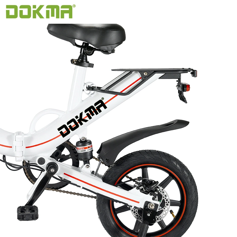 Dokma BV5 12/14/16 Inch Us EU Warehouse Ready to Ship Portable The Small Light Electric Folding Bike with Dual Disc Brakes for Adult and Teens