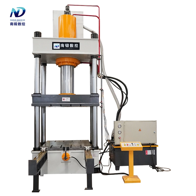 Alta precisión Nadun 315 toneladas Three-Beam Four-Column Prensa hidráulica con mesa de trabajo fijo móvil avanzada en la eficiente Fabricación de Metal Solutions