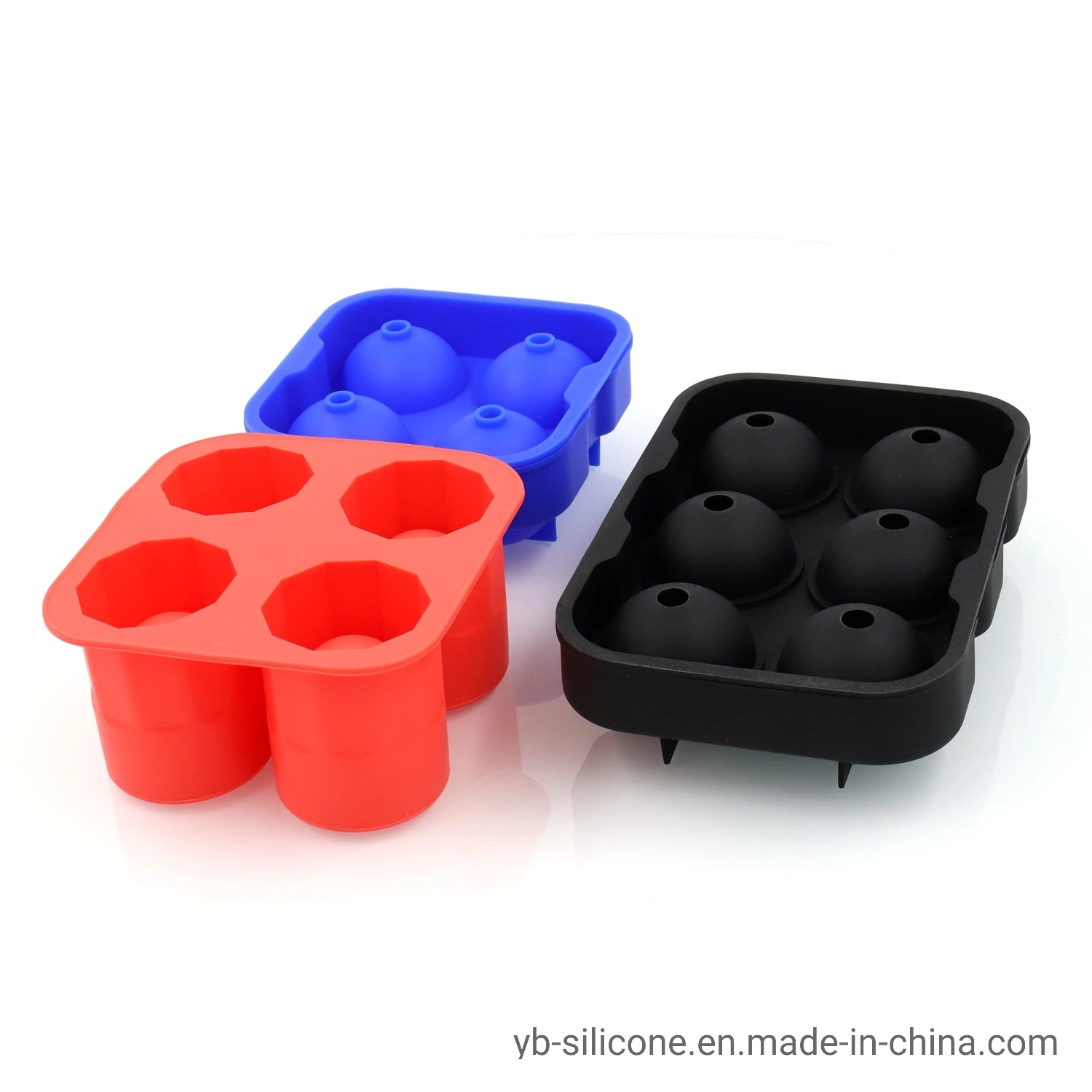 Customized Ball/Square/Animal/Star/Cube Shape Reusable Food Grade Silicone Ice Tray