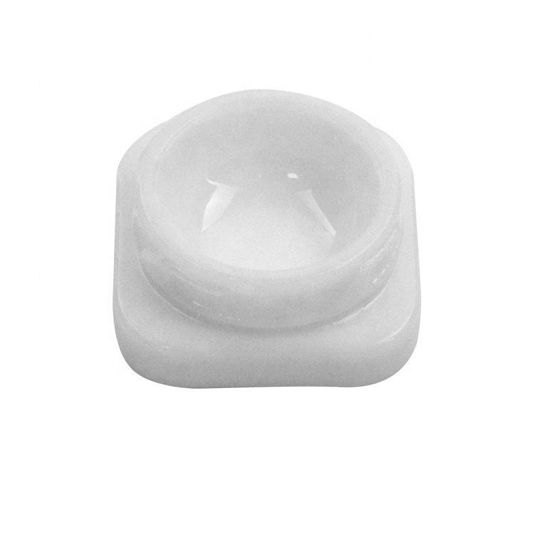 9ml contenedores blancos cuadrados Qube Jar recipientes blancos de vidrio Para aceite de cera concentrado 1 Gr 3,5 Gr con niño Prueba de DAB Jar