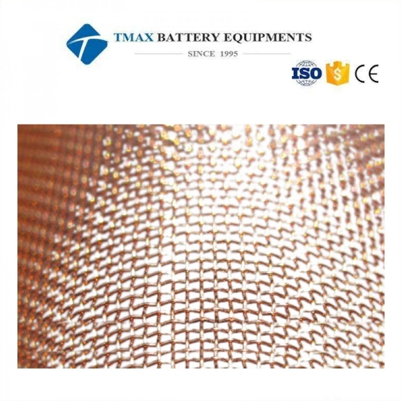 TMAXCN Brand 99.9% Purity Battery Material Copper Mesh Foil for Lithium Battery Anode Substrate 55um