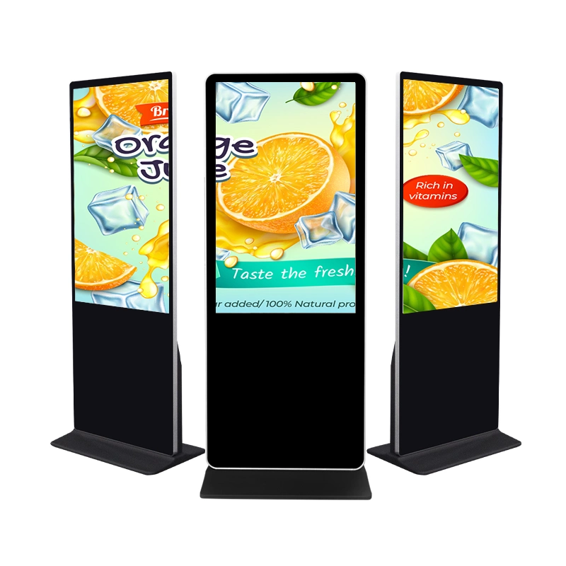 Digital Signage Media Player 4K Información Kiosk vertical LCD Publicidad Pantalla Totem Floor Standing pantalla táctil señalización digital y pantallas