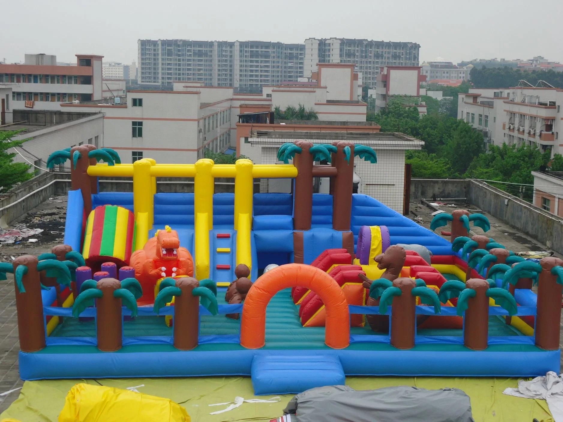 Nuevo diseño del Parque de Diversiones Selva inflables para niños