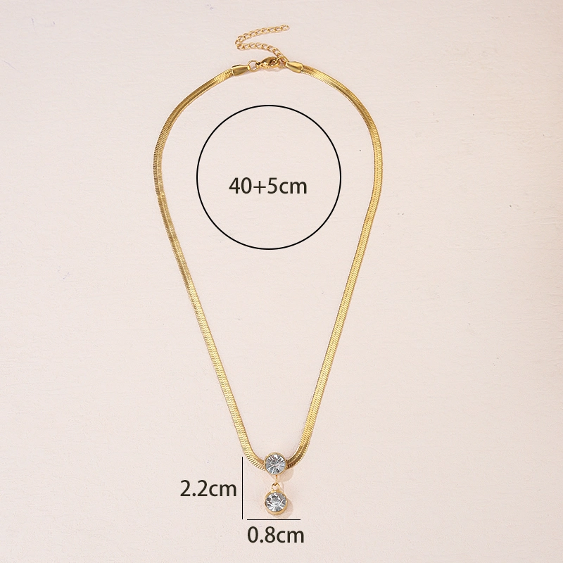 Wholesale/Supplier Women Stainless Steel Necklace Diamond Jewelries