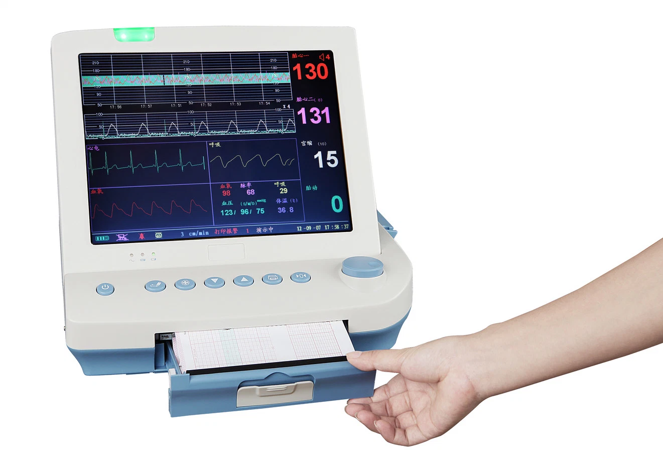 Equipo médico del bebé Doppler portátil/Monitor de Paciente Materno Fetal