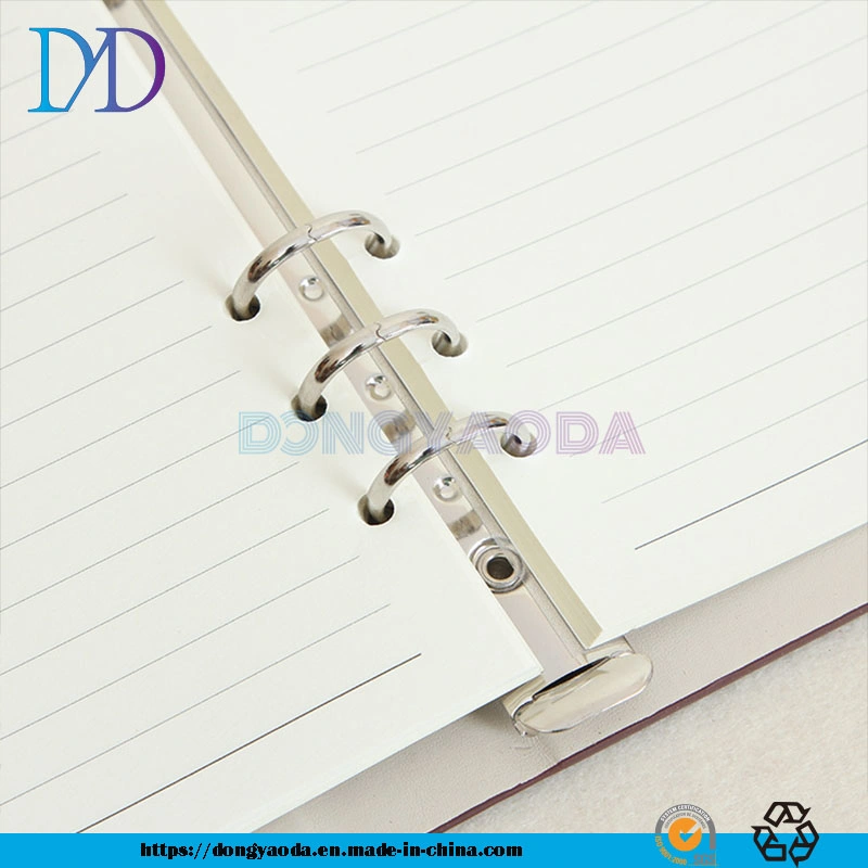 Loose-Leaf Notebook PU Imitation Leather Office Notebook Tri-Fold Stationery Diary Custom Logo