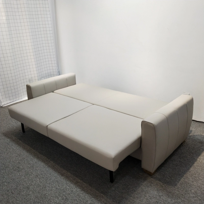 Sofá Chaise oficina multifuncionales Nordic Hotel cuero plegable Asiento dos sofá cama con 1,6 millones de caja de almacenamiento