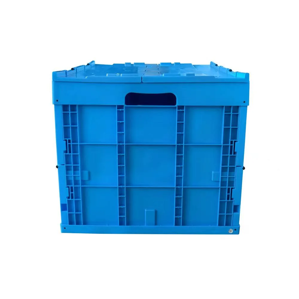 Folding Large Plastic Bins Stackable Turnover Boxes
