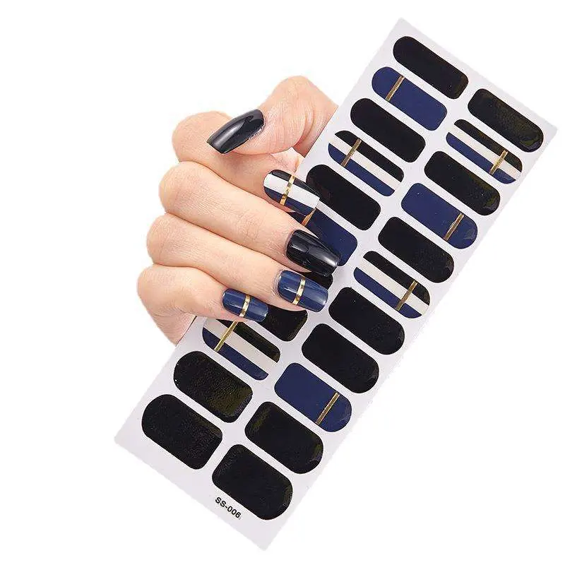 Os fabricantes High-End Personalizado Desgaste de moda Nail autocolantes de patches a folha de Manicure DIY