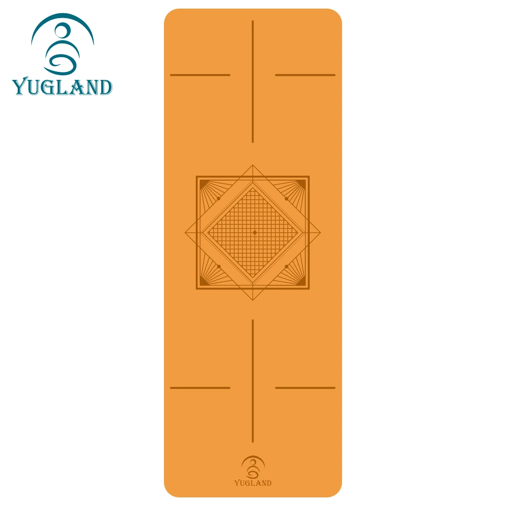 Yugland Free Sample Factory antislip Yoga Mat Custom logo Eco Tapis de yoga en pu de voyage en caoutchouc naturel et convivial