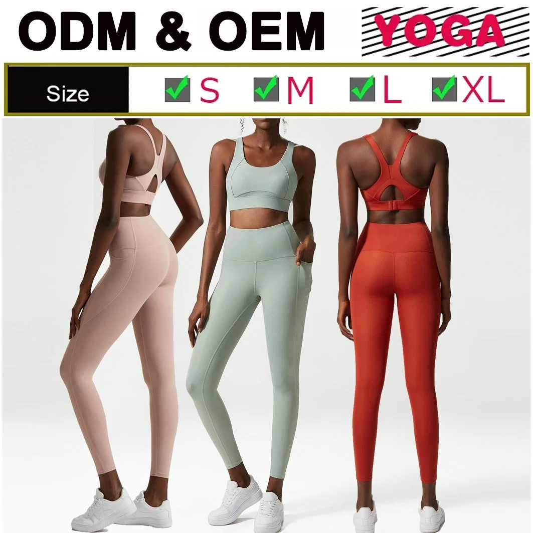 Clothing Gym Set Workout Clothes Sport Leggings and Bra Set Yoga Outfits Apparel for Women Sportswear Running Suit 2 Piece
