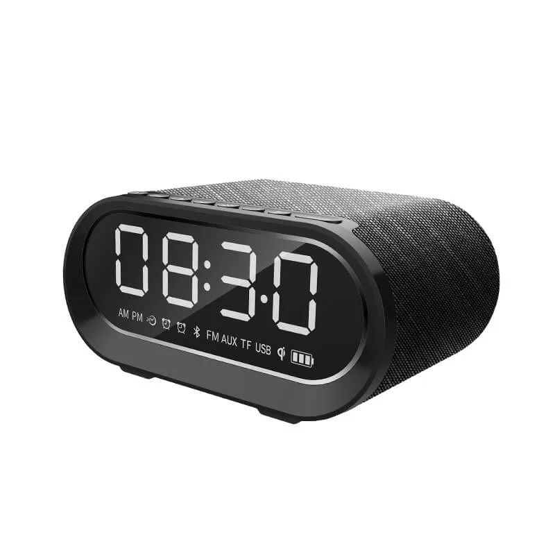 Bluetooth Speaker Portable LED Digital Display Alarm Clock Bt Speaker FM Radio