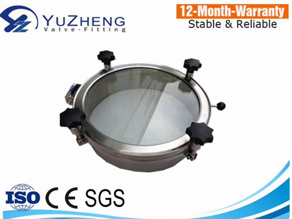 Sanitary Stainless Steel Food Grade SS304 Round Manhole