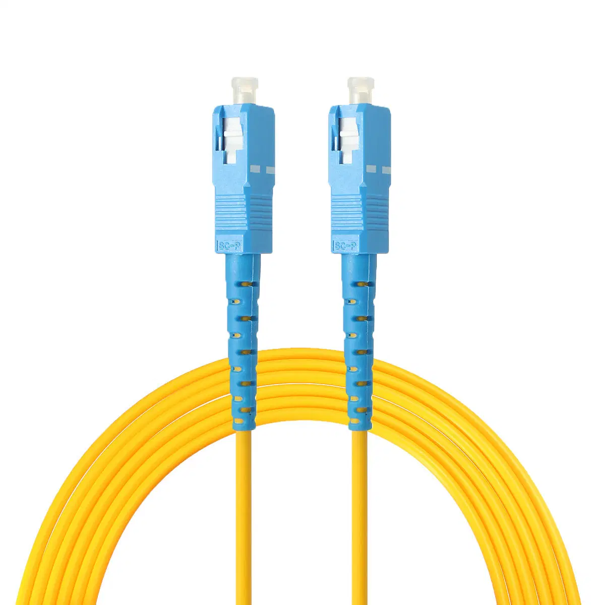 Factory Sc Yellow Fiber Adapter Optic FTTH Data Transmission Sc-Sc