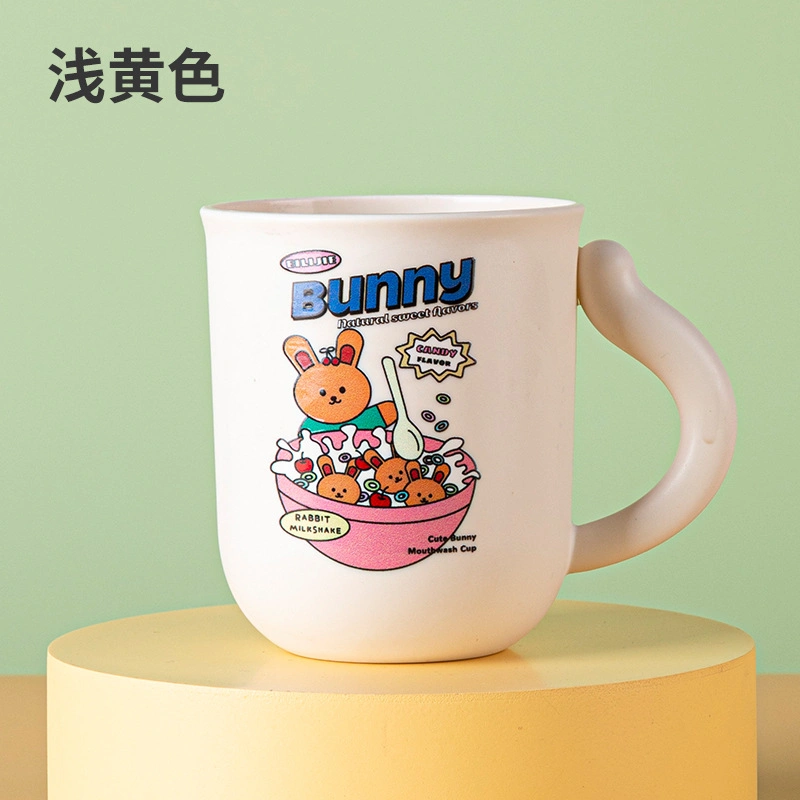 Cartoon Cute Cream Rabbit Kaffee Becher Kreative Zahnbürsten Tasse