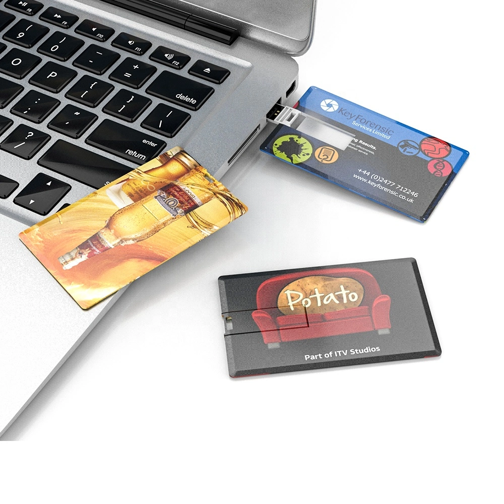 Tarjeta de crédito con logotipo personalizado 16GB 32GB Unidad flash USB con Logotipo personalizado