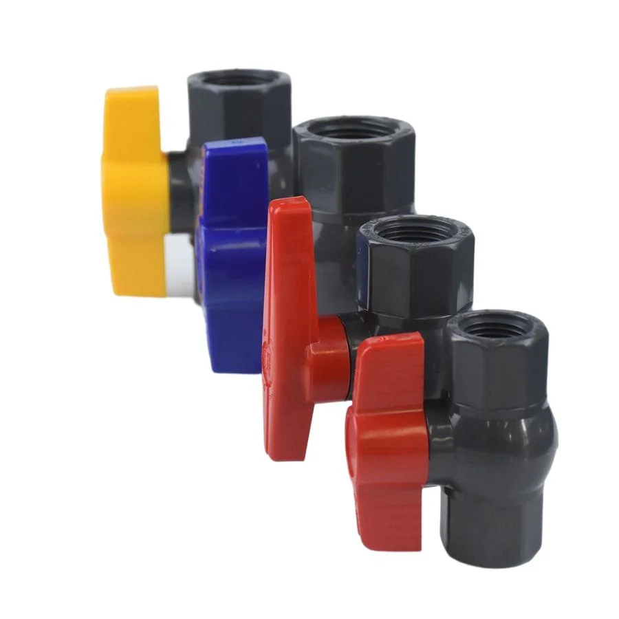 UPVC Plastic Water Supply Irrigation Valve PVC All Size Available New Type Compact Ball Valve