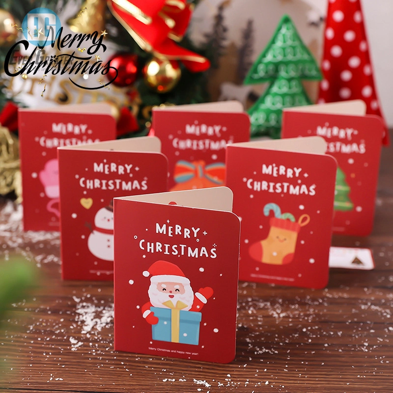 Promoción de Navidad personalizada Tarjetas de regalo impresión de tarjetas de regalo para regalo Envoltura