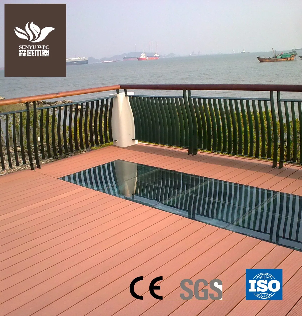 WPC Board Wood Plastic Composite Decking Building Material Outdoor Flooring