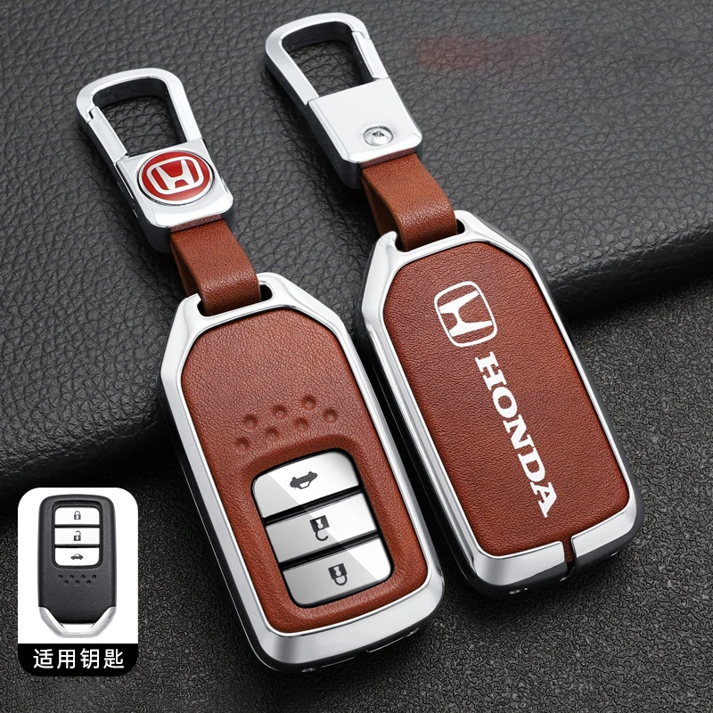 Wholesale/Supplier Protection Metal TPU Leather Smart Car Key Case for Honda