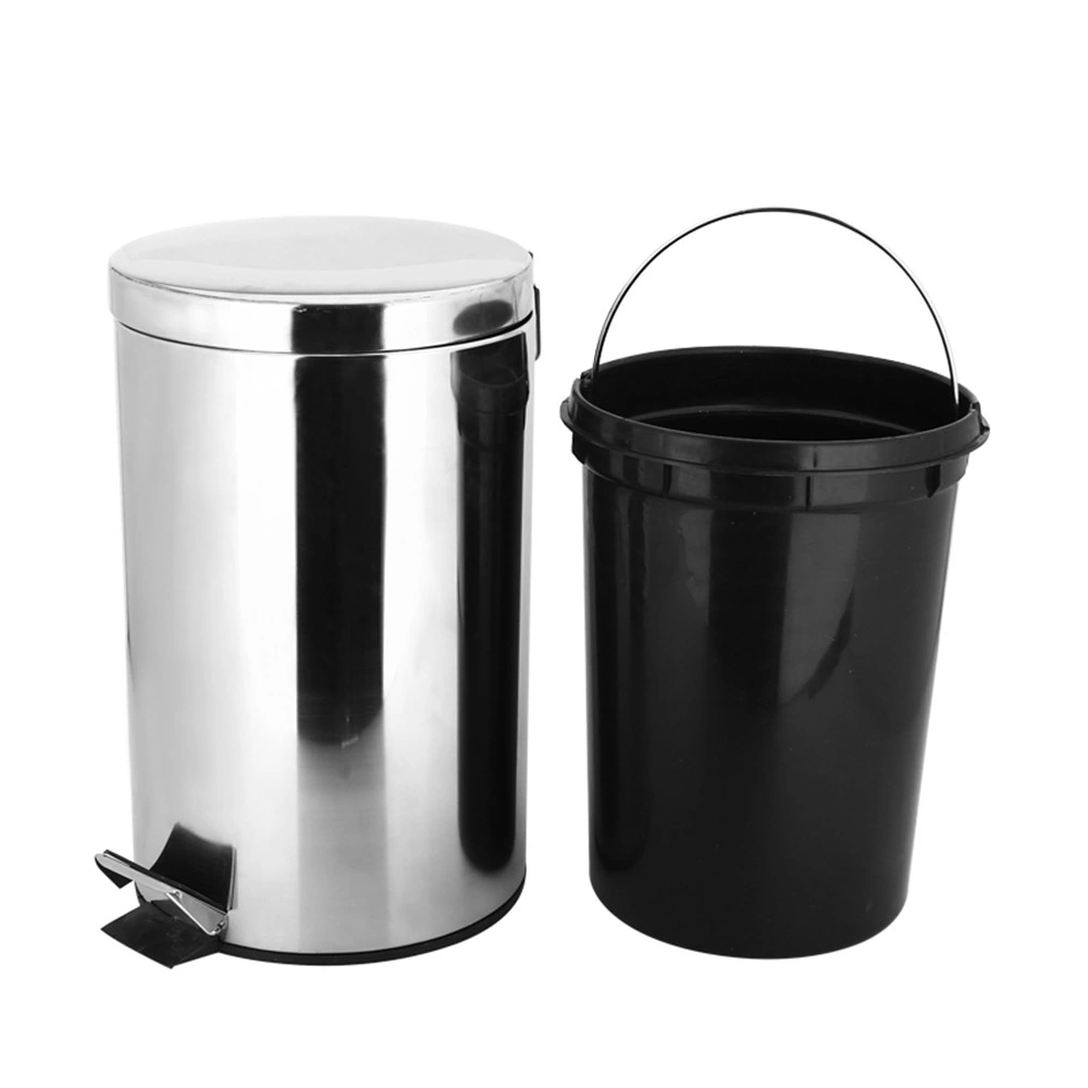 Hot Sales Stainless Steel Pedal Trash Can with Inner Bucket