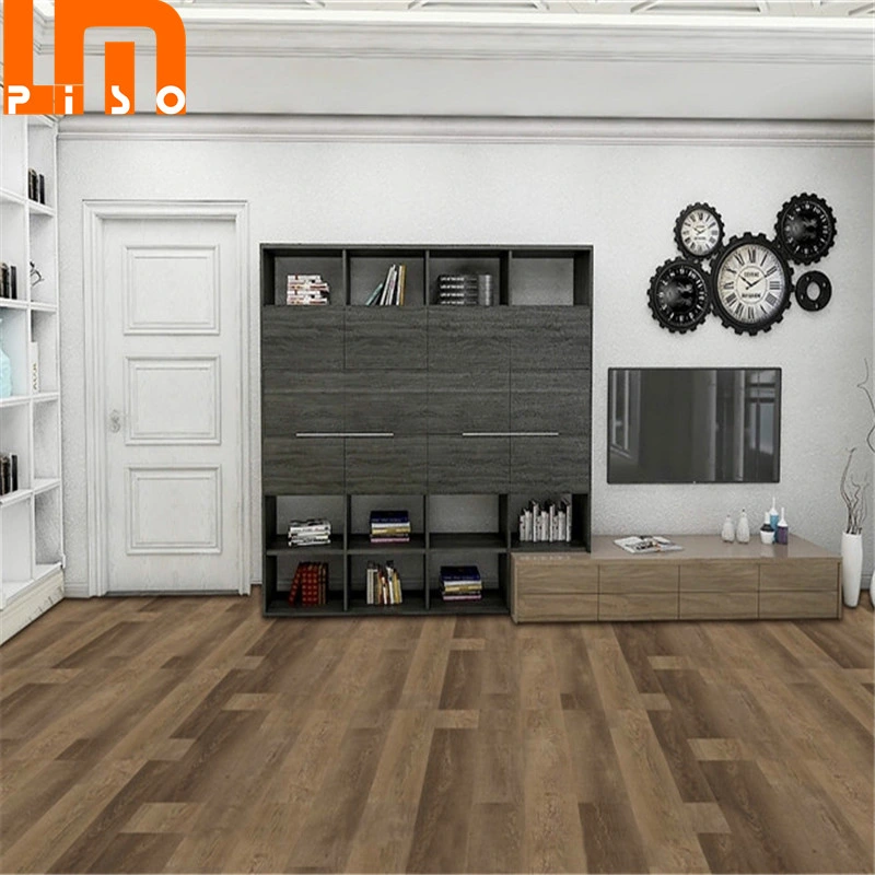 Environmental Protection Good Foot Feels Waterproof Firebrick Click PVC Vinyl Flooring