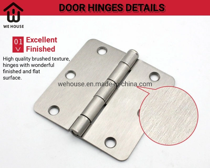 We House Long Life Hinges Hardware Pivot Hinge Stainless Steel 2 Ball Bearing 4.5 Inch Door Hinge