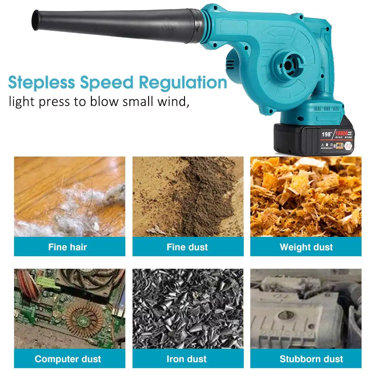 Electric Cordless Air Blower & Suction Handheld