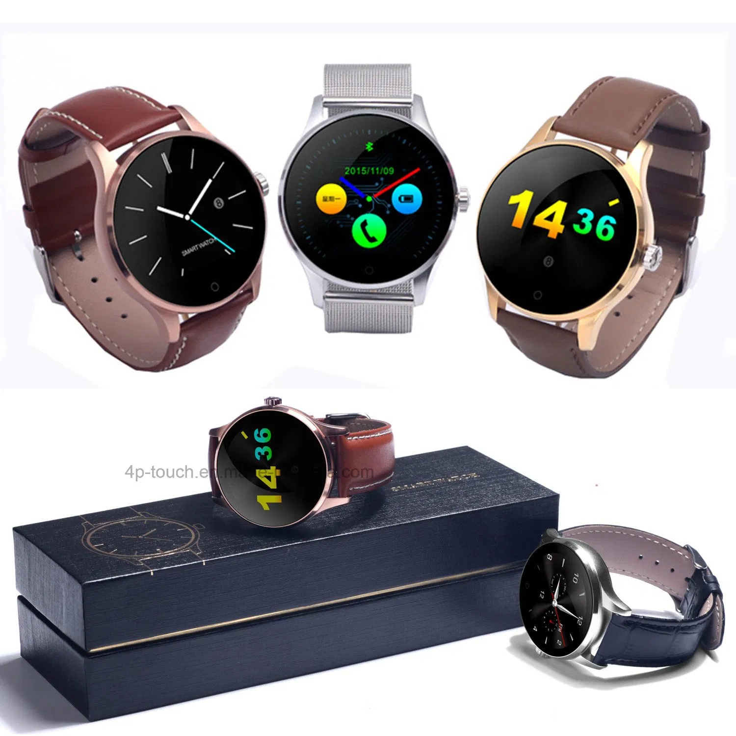 Android Ios económica Bluetooth móvil Reloj inteligente como regalo de cumpleaños con el sueño de Fitness Monitor de Ritmo Cardíaco K88H