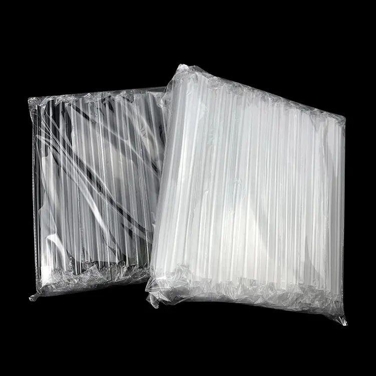 Disposable Clear Plastic Jumbo Smoothie Plastic Bubble Tea Straws