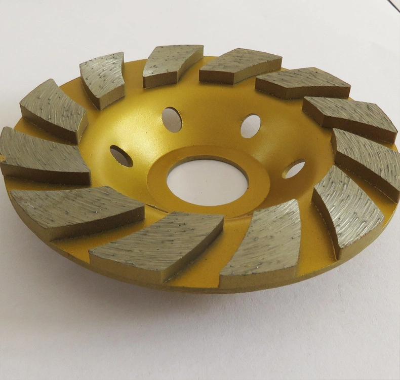 4" 100mm High Efficiency Double Row Diamond Grinding Cup Wheel Cutting Disc Abrasive Tool for Stone, Concrete, Granite