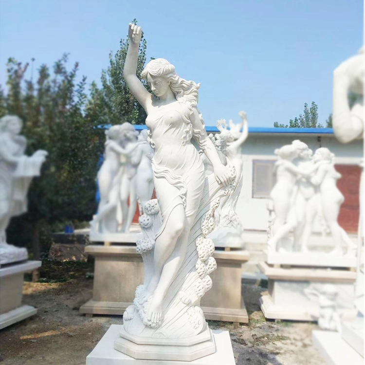 Famous Design Marble Headless Angel Statue Sculpture