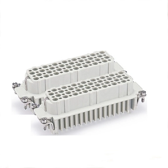 Smico Han D Series Heavy Duty Connector HD-128-FC Female Insert 250V 10A 128p Core Rectangular Crimp Terminal Industrial Plug Socket